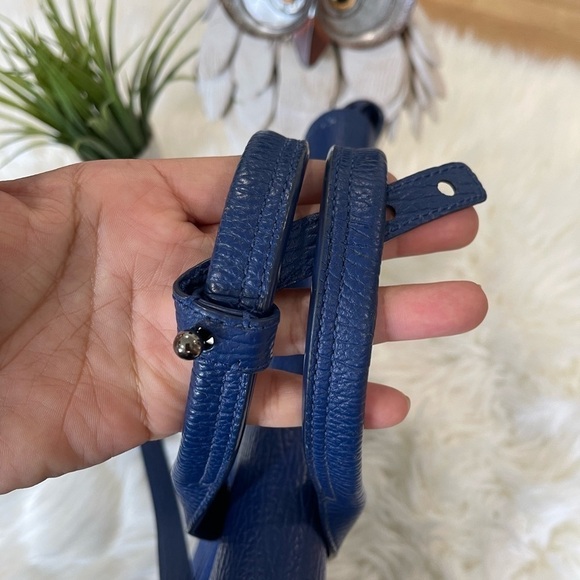 3.1 Phillip Lim Pashli Medium Calfskin Leather Satchel Royal Blue - Picture 6 of 16